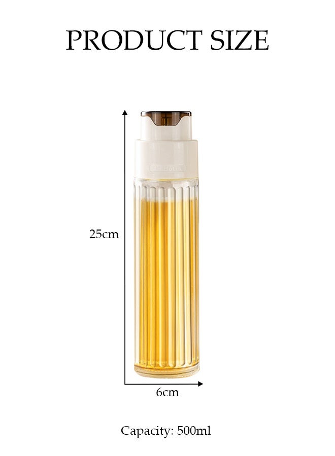 DUNISO 2 pcs 500ML Oil Dispenser Bottle for Kitchen, Automatic Opening and Closing of Bottle Caps , Oil and Vinegar Dispenser Set, Oil Sprayer for Cooking, Kitchen, Salad, Barbecue - Image 2
