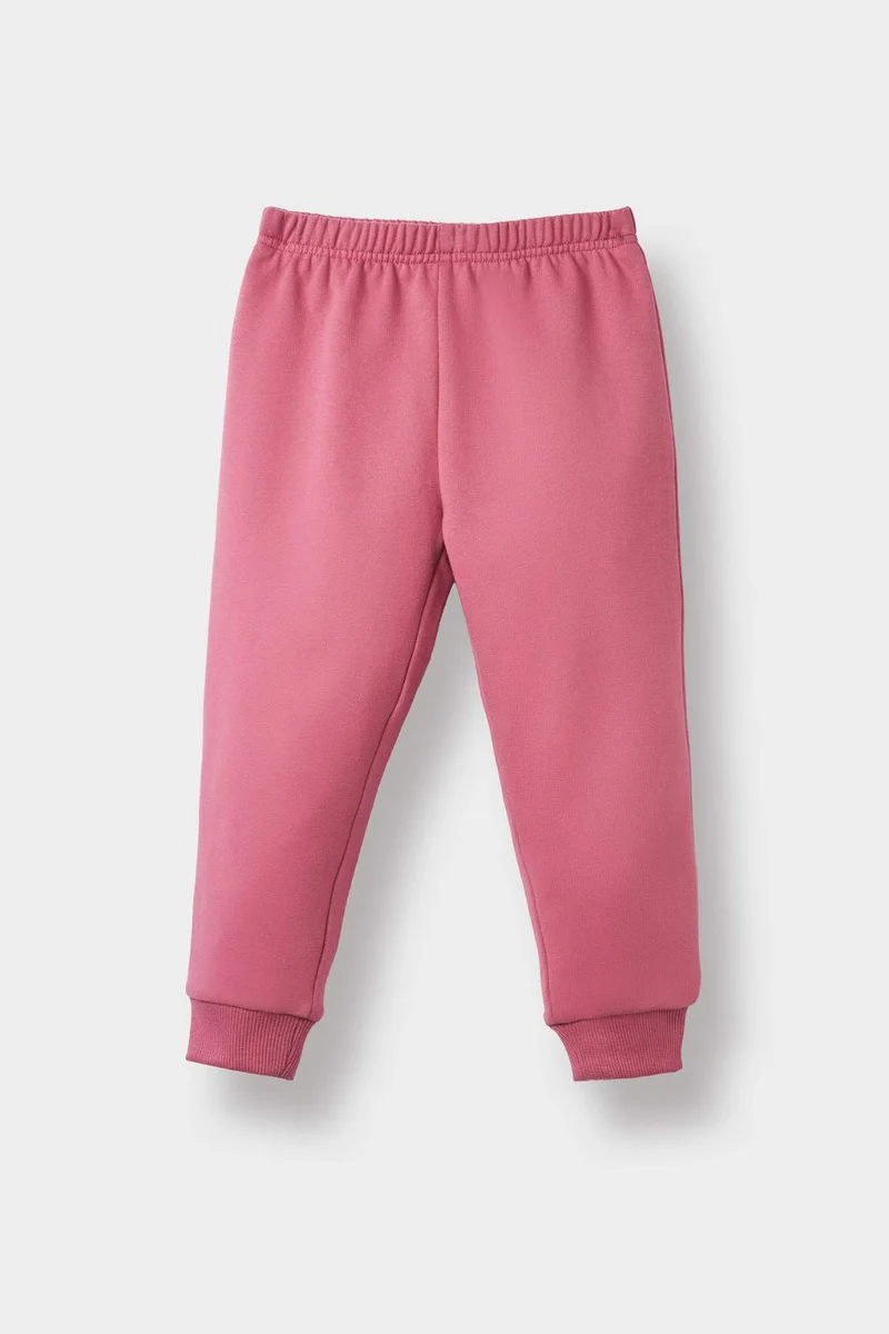 Defacto Baby Girl Soft Fleece Inside Sweatshirt Sweatpants 2 Piece Set