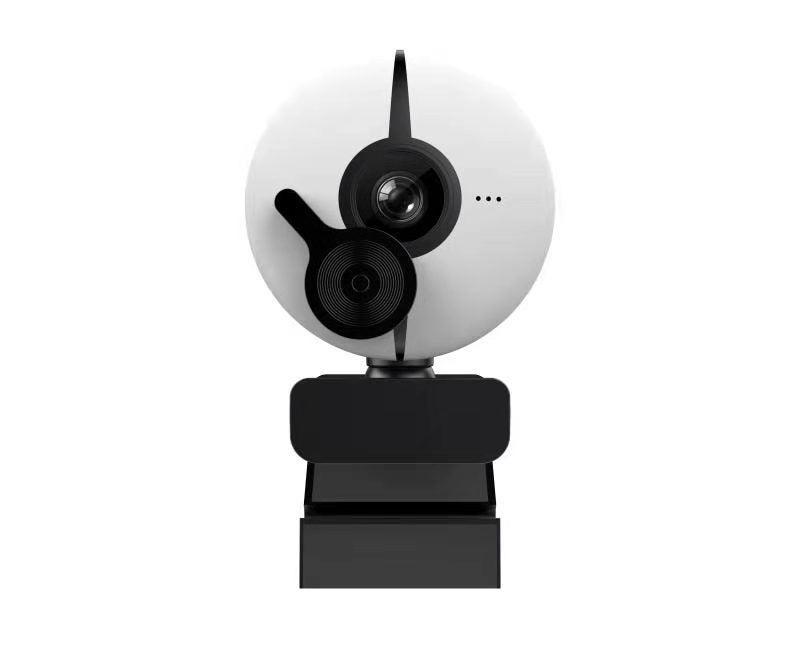 2K Round Light Camera Usb Camera Led Light Net Lesson Live Webcast Camera Computer Camera - Image 3