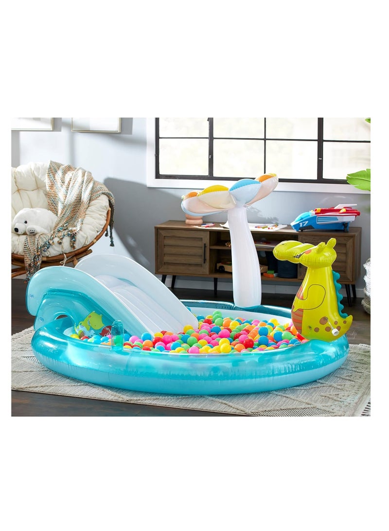 INTEX Unique Design Dinosaur Water Slide Play Center Inflatable Swimming Pool 201x170x84cm - Image 2