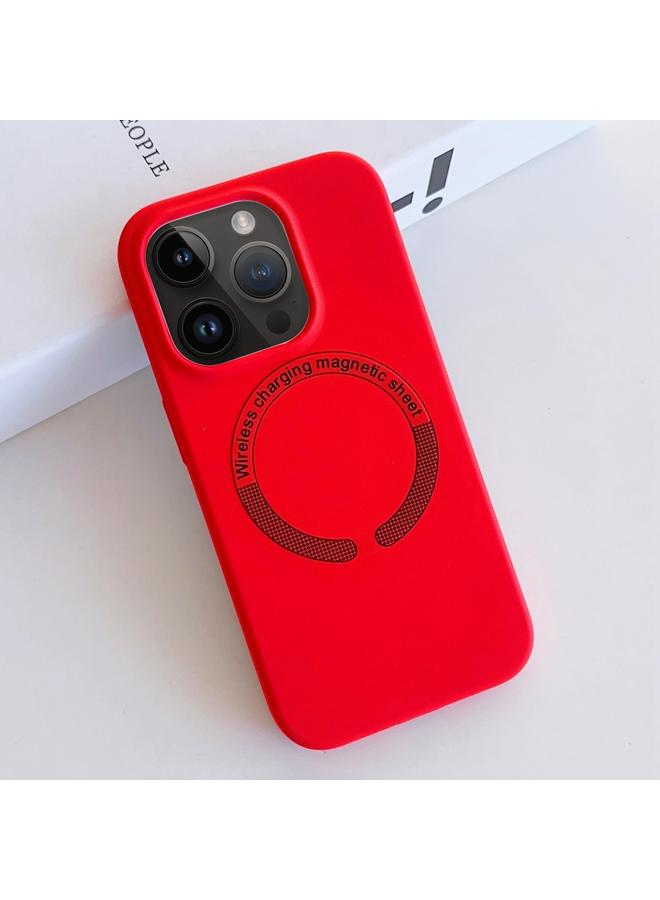 S-TOP Case For iPhone 13 Pro MagSafe Magnetic Liquid Silicone Phone Case - Image 1