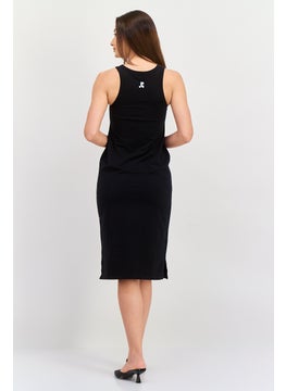 Esprit x Rest and Recreation Women Brand Logo Midi Dress, Black  - Image 3