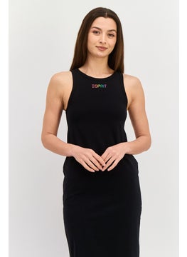 Esprit x Rest and Recreation Women Brand Logo Midi Dress, Black  - Image 2