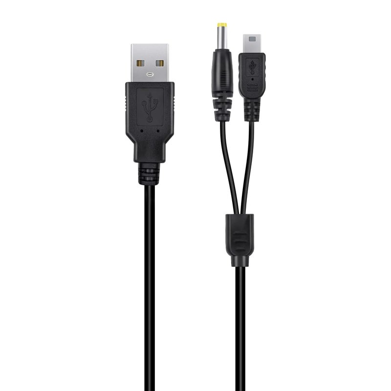مكبازل كابل شحن Mcbazel لـ PSP 1000/2000/3000/PS3، كابل شحن بيانات USB 2 في 1 لـ PSP 1000 2000 3000 - Image 2