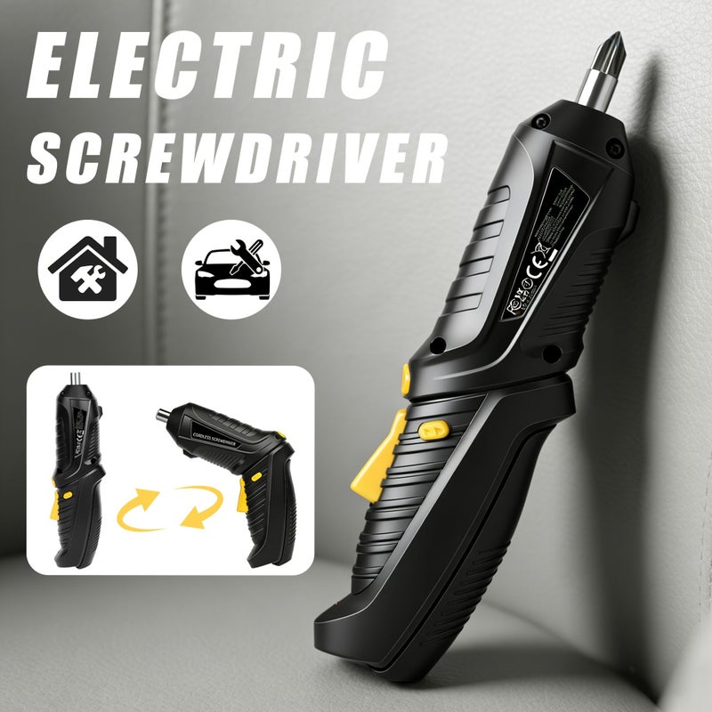 Mini Cordless Rechargeable Electric Drill Two Batches Set with LED Rotating Handle for DIY - Image 5
