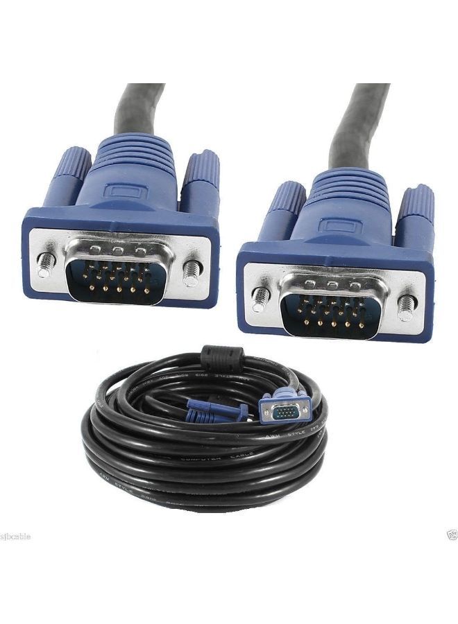 NIBEMINENT Male To VGA Computer Monitor Cable Black/Blue  - Image 2
