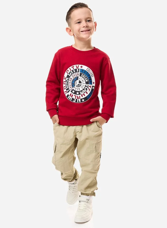 victor and jane Graphic Print Regular Fit Sweatshirt by Styli