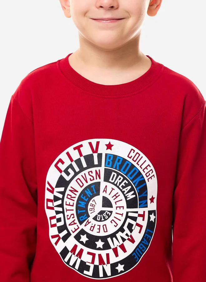 victor and jane Graphic Print Regular Fit Sweatshirt by Styli