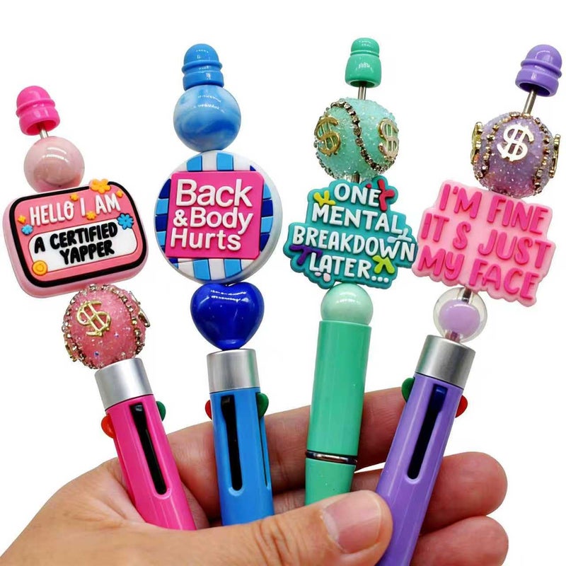 YEALQUE Funny Focal Beads 20PCS Sarcastic Humor Focal Bead Hilarious Focals for Pens/Necklace/Keychains/Bracelets/Lanyards Worker Coworker Women Gifts - Image 4
