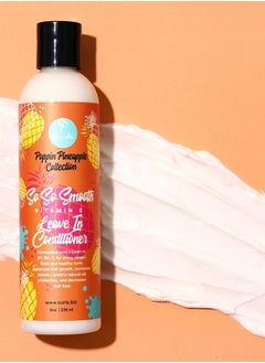 Curls Poppin Pineapple So So Smooth Vitamin C Leave In Conditioner, 8 Ounces,WHITE  - Image 2