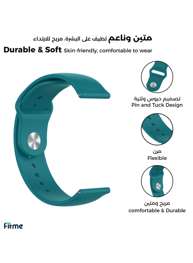 FITME Clip Silicone Band For Huawei Watch GT (46mm) / Watch GT 2e (46mm) / GT 2 / GT 2 Pro / GT 3 / GT 3 Pro (46mm) / GT Runner / GT 4 (46mm) / GT5 (46mm) \ GT5 pro (46mm) - (22 mm)  - Image 2