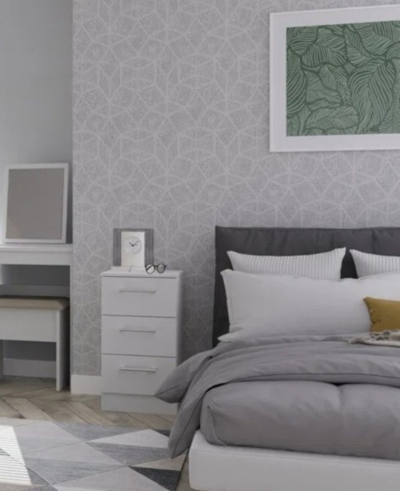 Modern MDF nightstand - Height 65 cm - Width 36 cm - Depth 36 cm, from Furniture Store.