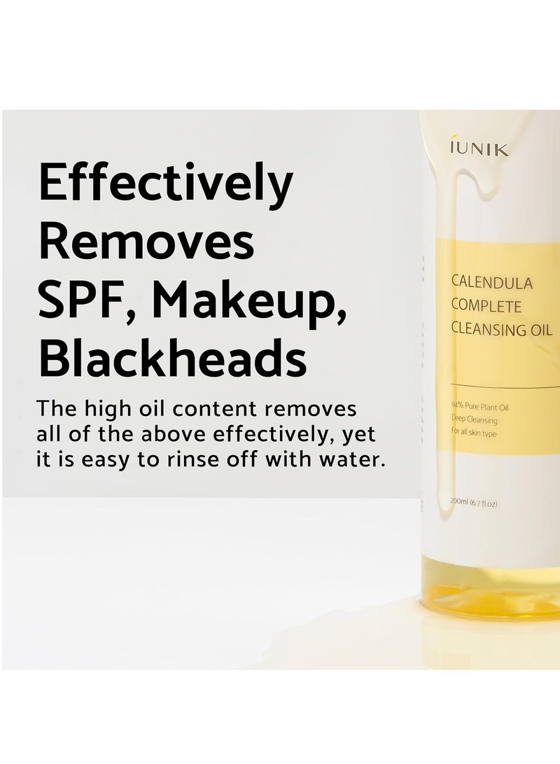 iUNIK Calendula Complete Cleansing Oil 200ml - Image 4