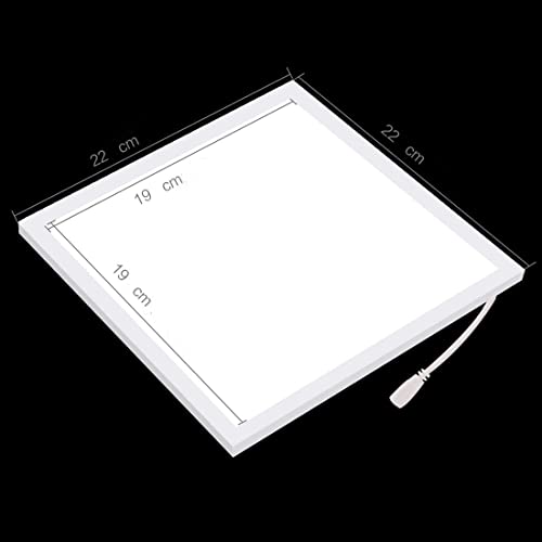 Jubilant Photo Studio LED Shadowless Light Panel 8" X 8" / 20 x 20 cm Photography Softbox Bottom Light with USB Power Cable for Food Jewelry Shooting (20 cm Light Panel Pad) - Image 2