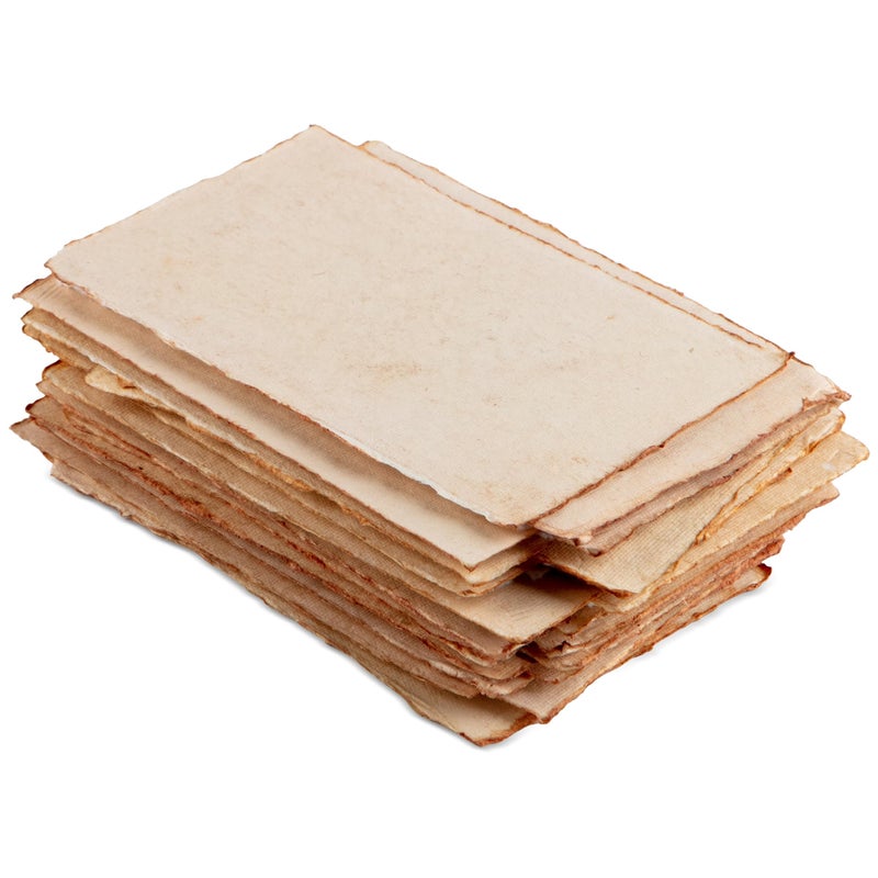 Wanderings 300 GSM Thick Handmade Watercolor Paper 4 x 6 Cold Press Vintage Paper with Deckled Edge for Artists Painting Calligraphy Crafts Journaling 25 Loose Sheets - Image 2