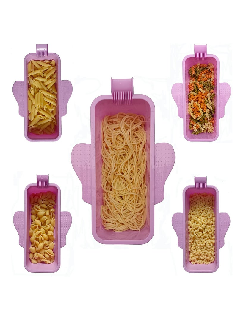 KASTWAVE - Microwave Pasta Container Cooker, Noodles Cooker with Strainer. Quickly Cooks up to 4 Servings Pasta, Cute Elephant-Shaped Multifunctional Cooker 2000ML / 68OZ(Purple) - Image 1
