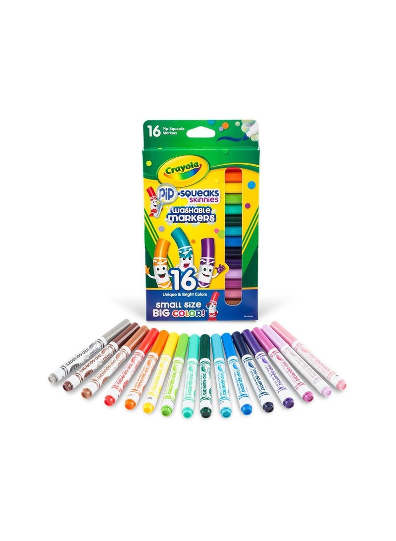 كرايولا ماركرز بيبي سكوكس سكينيز قابلة للغسل 16 قطعة - Image 4