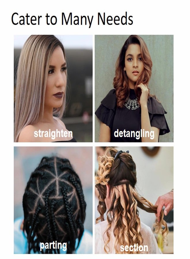 ForceWave 4PCS Professional Comb Set, Wide Tooth, Rat Tail, Fine Cutting, Styling Comb for Men and Women Hairstylists, Barbers and At-Home Styling - Image 5