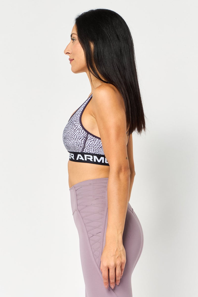 UNDER ARMOUR حمالة صدر رياضية للنساء مزودة ببطانة، شعار العلامة التجارية، متعددة الألوان - Image 3