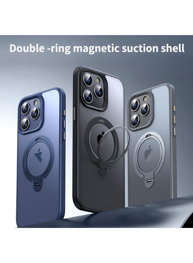 S-TOP Case For iPhone 12 Pro Max Double Ring MagSafe Magnetic Holder Phone Case - Image 2