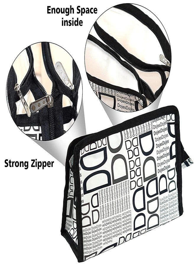 STACKRAID Set of 3 Synthetic Travel & Cosmetic Pouch Bag Extra Large Makeup Organizer Cosmetic Case (BLACK) - Image 5