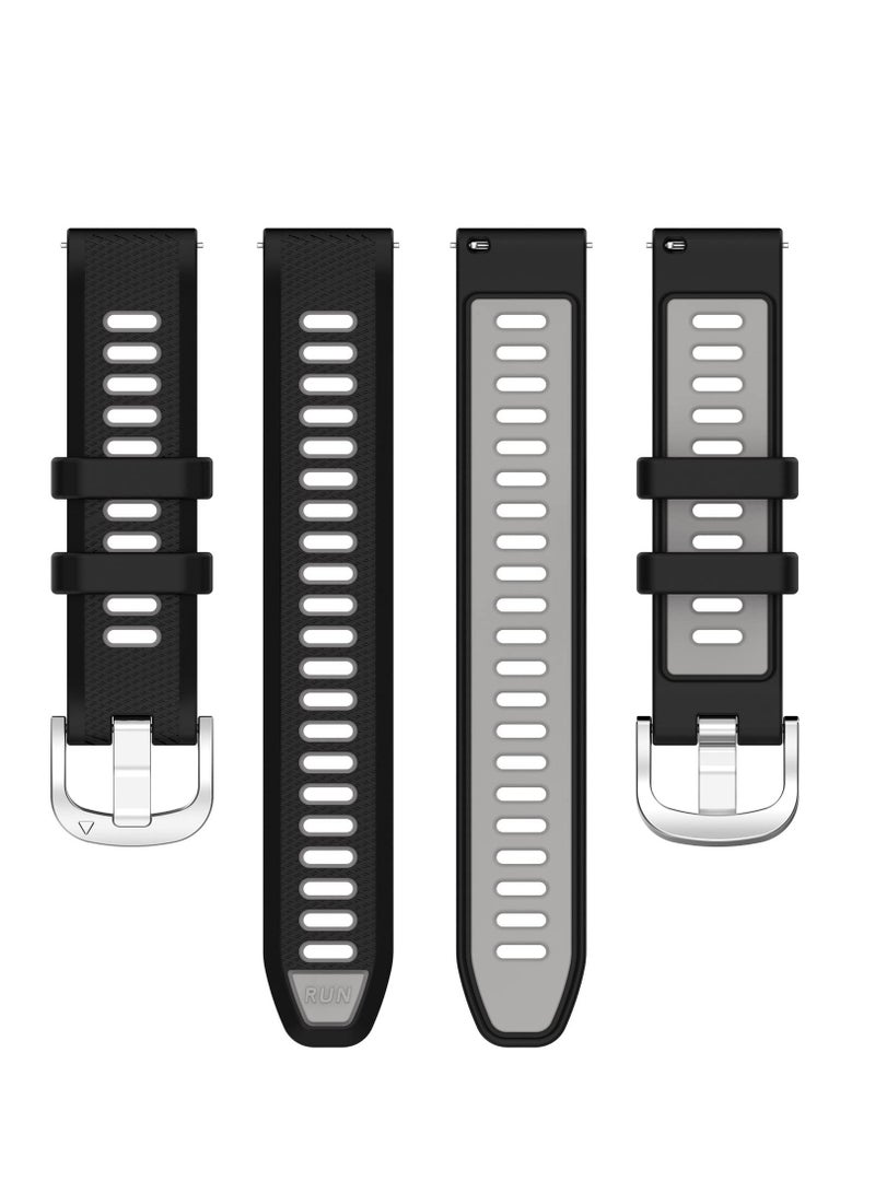 18mm Watch Bands Fit for Garmin Forerunner 265S 255S Vivoactive 4S Quick Release Silicone Replacement Watch Bands Straps Wristbands Bracelet Fit for Garmin Vivomove 3S/Venu 2S - Image 5