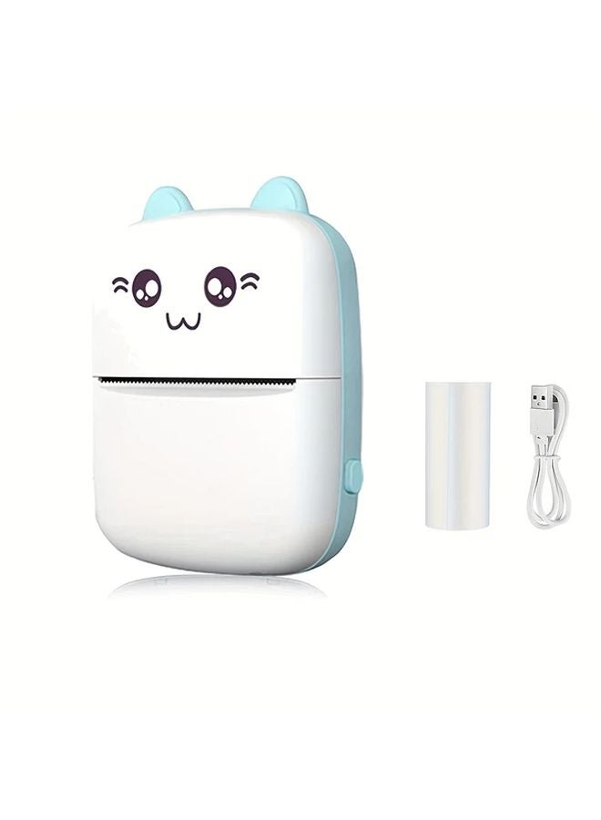 C9 Mini Thermal Photo Printer Blue Portable Wireless 5 3 Inch Rechargeable 1200mAh Battery - Image 4