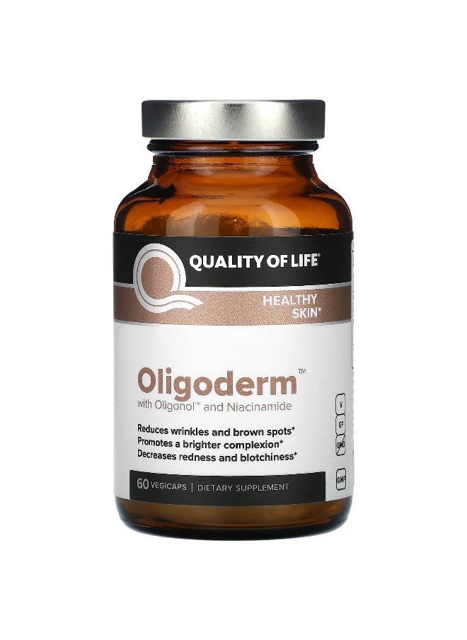 Quality of Life Quality of Life, Oligoderm with Oligonol and Niacinamide, 60 VegiCaps  - Image 1