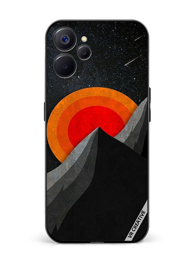 VR CREATIVE Protective Case Cover For Realme 10 5G Moon And Pyramid Design   Multicolour - Image 1