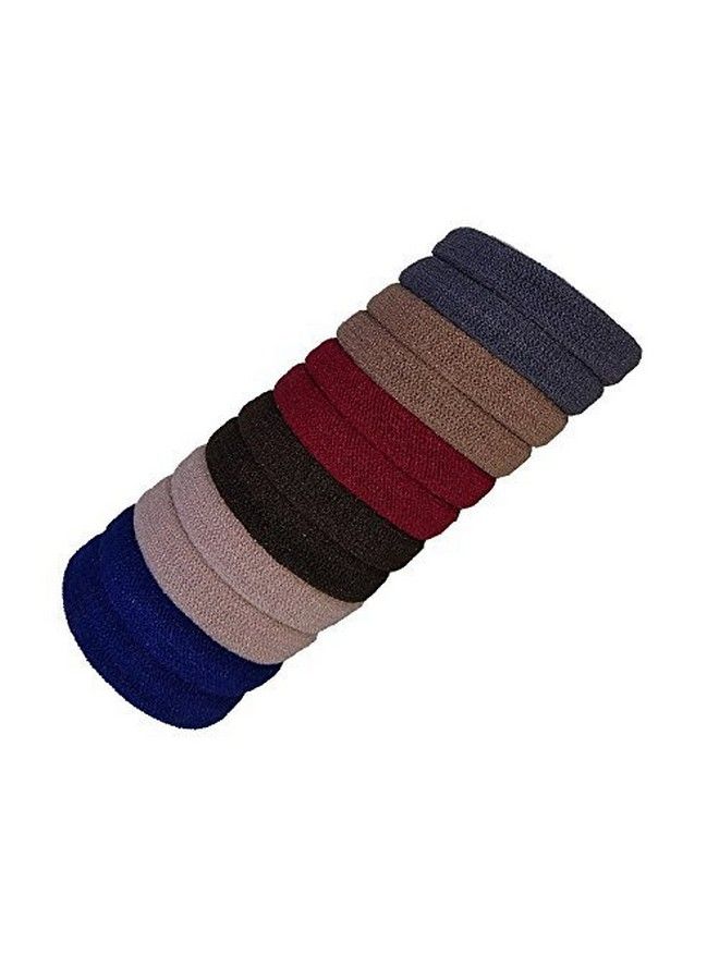 FOK Combo Of 52 Pcs 2 Pcs Hair Tik Tak Pins (6.5 Cm) Random Color & 50 Pcs Multi Bright & Dark Colored Elastic Cotton Stretch Hair Ties Bands - Image 3