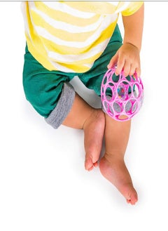 Bright Starts Bright Starts Oball Rattle Easy-Grasp Toy - Pink, Ages Newborn - 1 Count (Pack of 1)  - Image 3