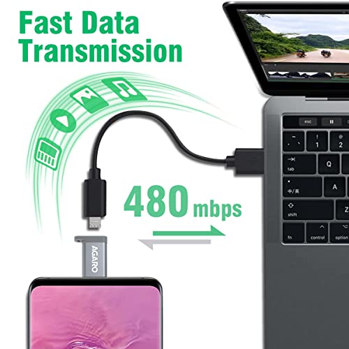 AGARO Micro USB to Type-C OTG Adapter - (Metallic Grey) - Image 2