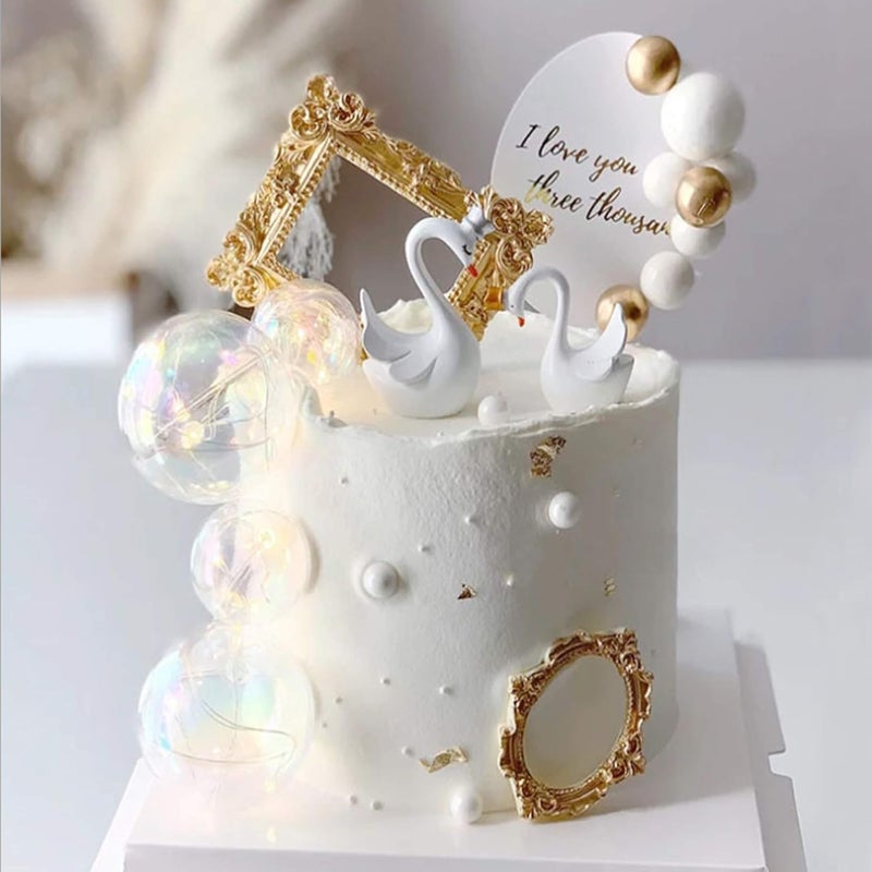 TOSPARTY 3 Pieces Pink Picture Frames Silicone Mold for Cake Decorating Sugar Gum Paste Chocolate Cookies Resin Polymer Clay - Image 5