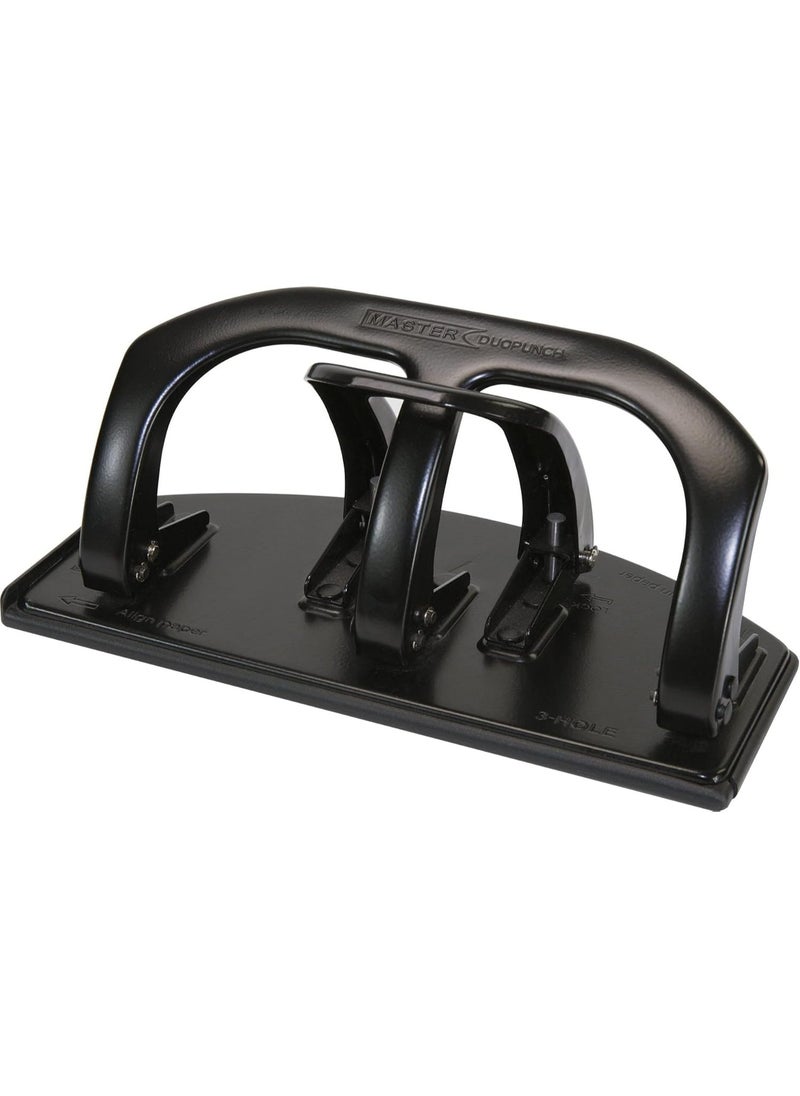 Master Martin Yale DP20 Master Paper Punch, Heavy-Duty Two-and Three-Hole Punch, Punches Up To 20 Sheets of 20 Pound Bond Paper, Includes High-capacity Chip Pan  - Image 2
