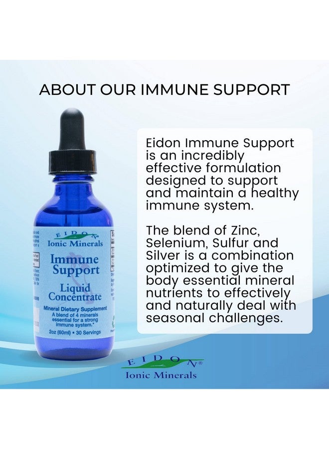 Eidon Ionic Minerals Immune Support Supplement Liquid Concentrate - Immune Booster Mineral Drops with Zinc, Selenium, Sulfur, Support & Maintain Immune System, Bioavailable, No Preservatives - 2 oz - Image 4