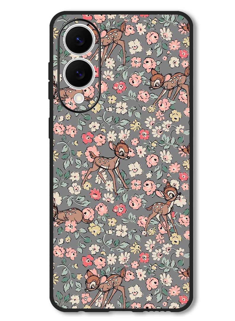 Theodor Case Compatible with Samsung Galaxy S25 Edge 6.7 Inch Protection Shockproof Bumper Cover Deer Pattern - Image 1