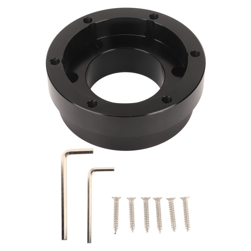 70mm Steering Wheel Adapter Plate Aluminium Alloy CNC Machined Hub Adapter Compatible with Logitech G25 G27 G29 G920 - Perfect Replacement for 70mm PCD Steering Wheels for Racing Game Setup - Image 1