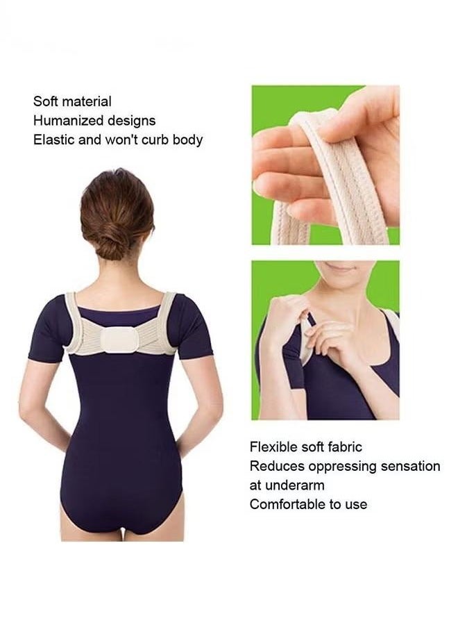 Posture Corrector, 1 Pcs Correction Belt Back Spine Support Adjustable Upper Brace for Clavicle and Providing Pain Relief Women Men, Breathable(L) - Image 2
