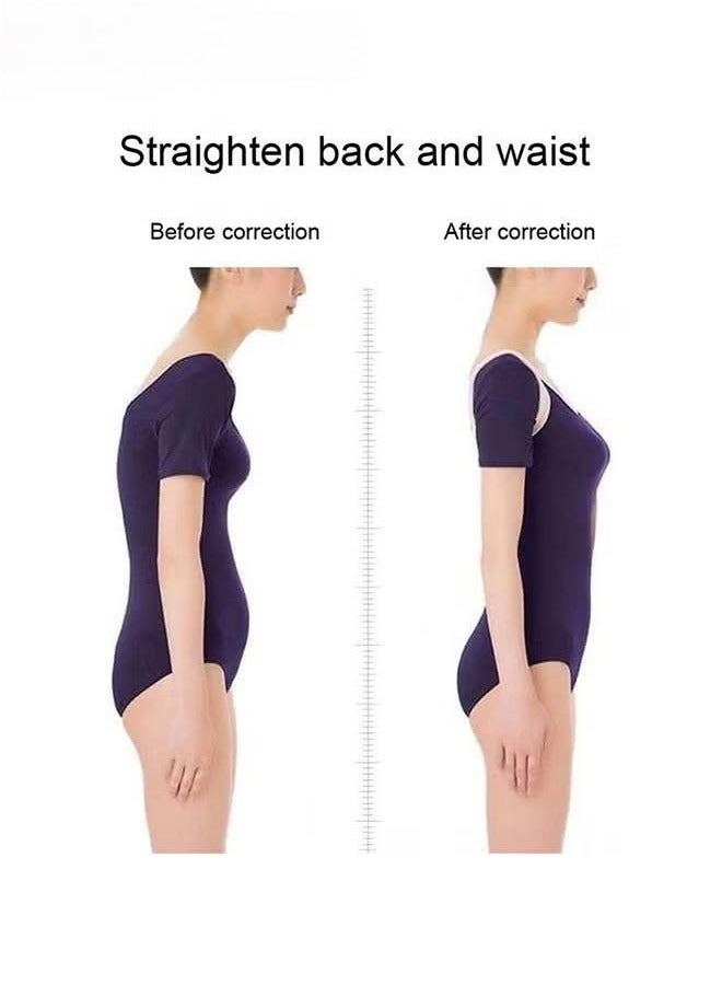 Posture Corrector, 1 Pcs Correction Belt Back Spine Support Adjustable Upper Brace for Clavicle and Providing Pain Relief Women Men, Breathable(L) - Image 5