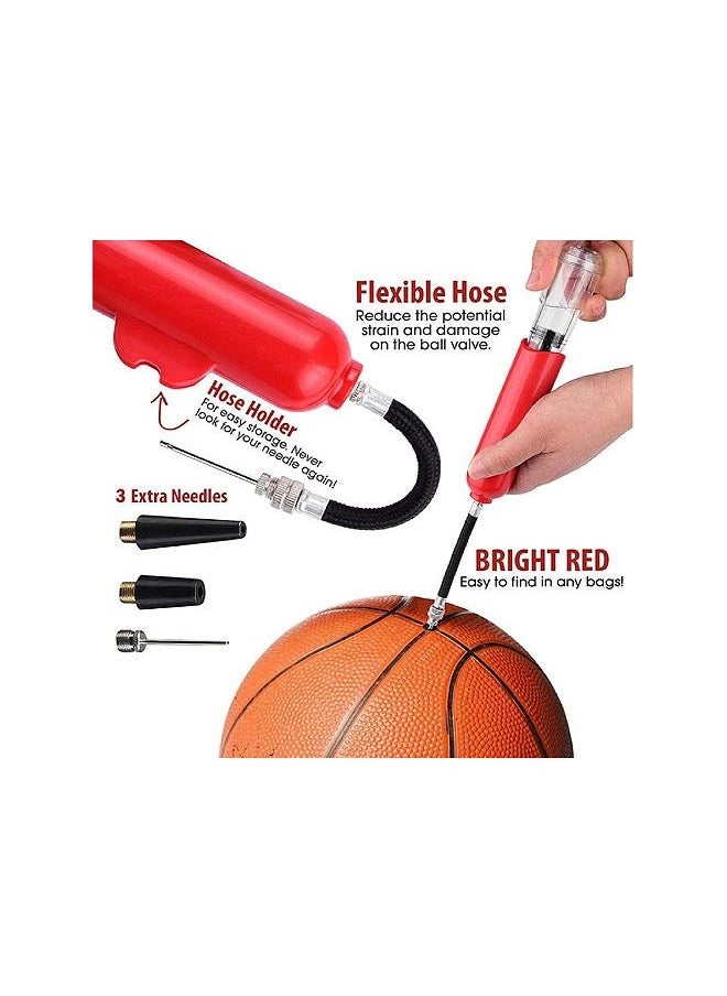 Cuken Multifunctional Basketball, Football, Volleyball, Portable Red Pump  - Image 3
