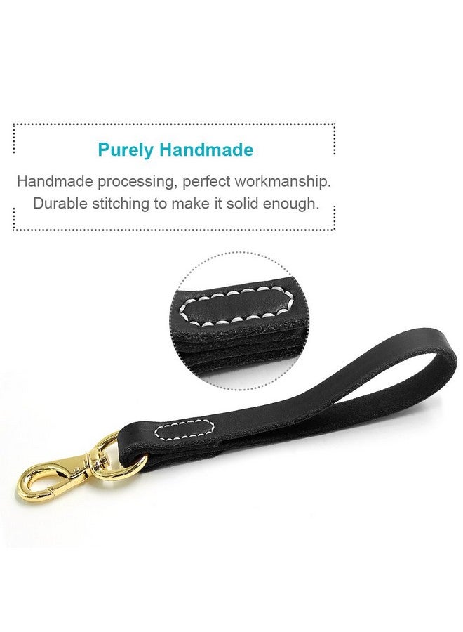 Fairwin FAIRWIN Leather Short Dog Leash 12"/16" - Short Dog Traffic Lead Leash for Large Dogs Training and Walking (Width: 3/4") - Image 3