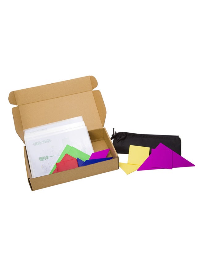 Management Tangram Team Training Props Company Team Building Props Team Collaboration Props-Color:35 Boards Only - Image 1