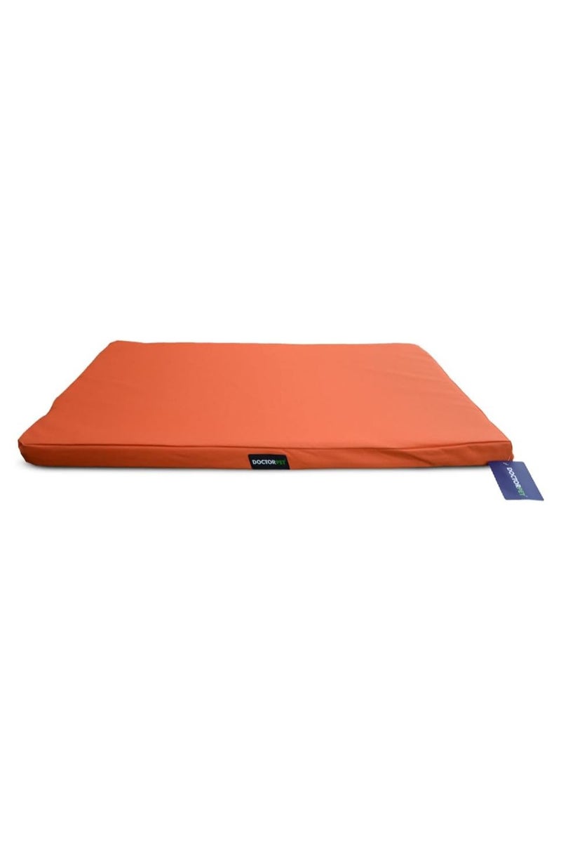 DOCTERPET Doctor Pet Gelato Series Crate Mattress Large - 61x92x6cm - Orange - Soft Washable Fabric, Cooling Effect, Eco-Friendly Fill, Non-Slip Base – Ideal for Medium to Large Dogs - Image 1