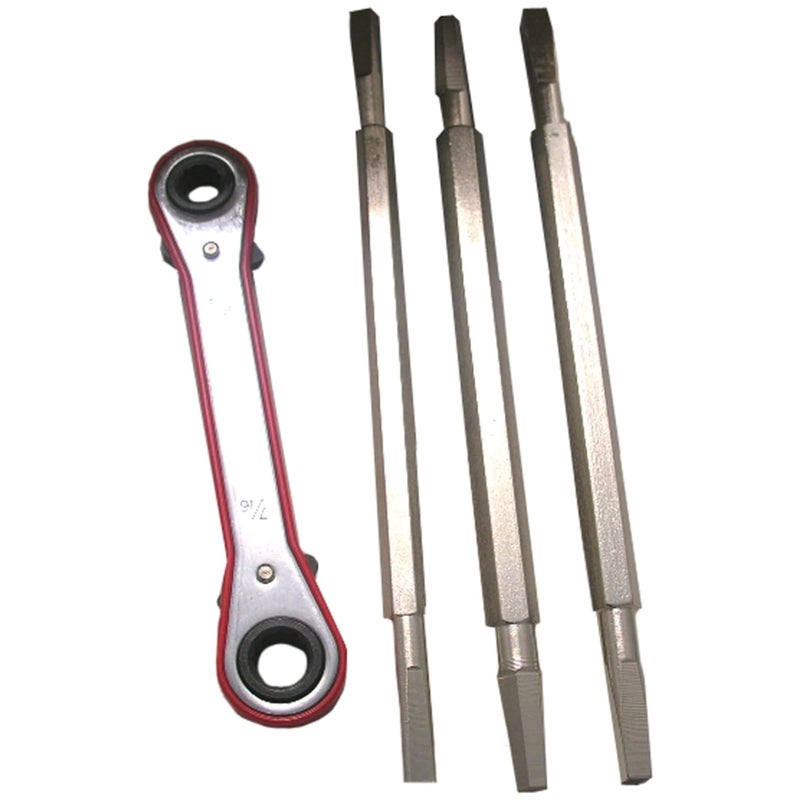 LASCO 132111 Metal Seat Removal Set 3 Removal Tools Plus Ratchet
