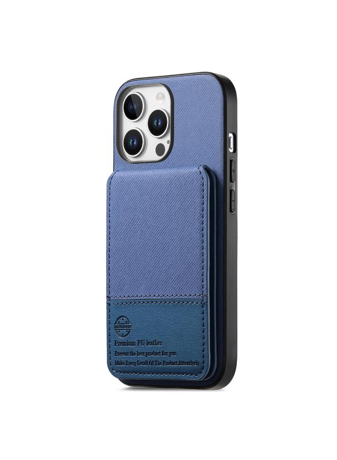 S-TOP Case For iPhone 14 Pro Twill Fabric Leather Vertical Flip RFID Card Bag Phone Case - Image 2