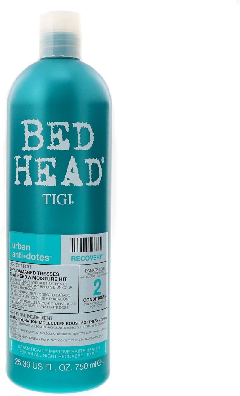 BED HEAD TIGI Urban Anti+Dotes Recovery Conditioner Damage Level 2  For Dry Damaged Hair Softens Hair Restores Moisture & Shine Deep Hydration 2536 oz (Pack of 2) - Image 1