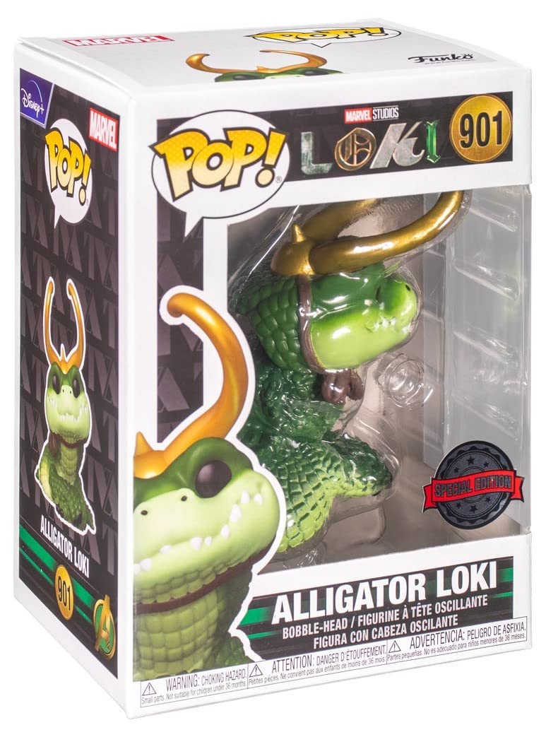 Funko Marvel Loki Pop! Alligator Loki Vinyl Bobble-Head Hot Topic Exclusive Multi None - Image 2