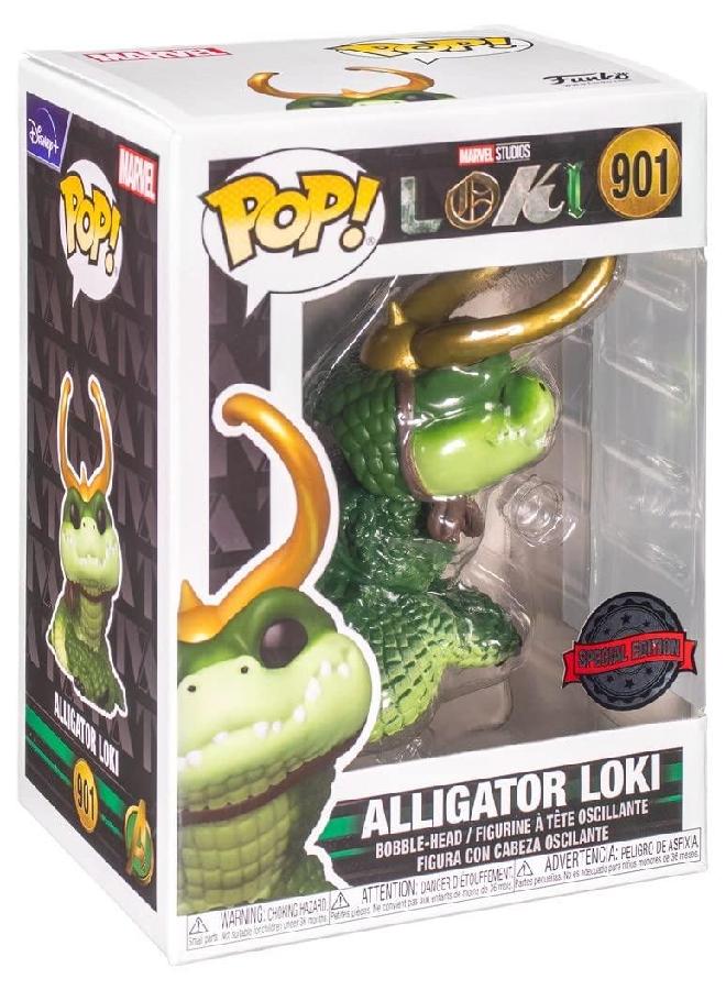 Funko Marvel Loki Pop! Alligator Loki Vinyl Bobble-Head Hot Topic Exclusive Multi None - Image 5