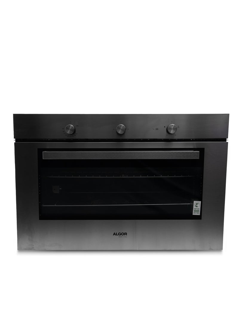 ALGOR Algor Electric Built-in Oven, 5 Functions, 90 Cm, 110 L, Interior Lighting, Timer, Italy, Steel - AL-OK94GX  - Image 1
