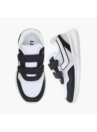 LBL by Shoexpress Boys Colourblock Sneakers with Hook and Loop Closure